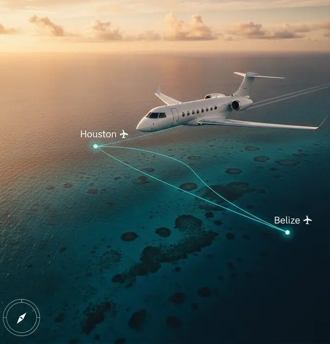 Complete Guide to Flying Private From Houston to Belize- Luxury, Privacy, Flexibility from Start to Finish